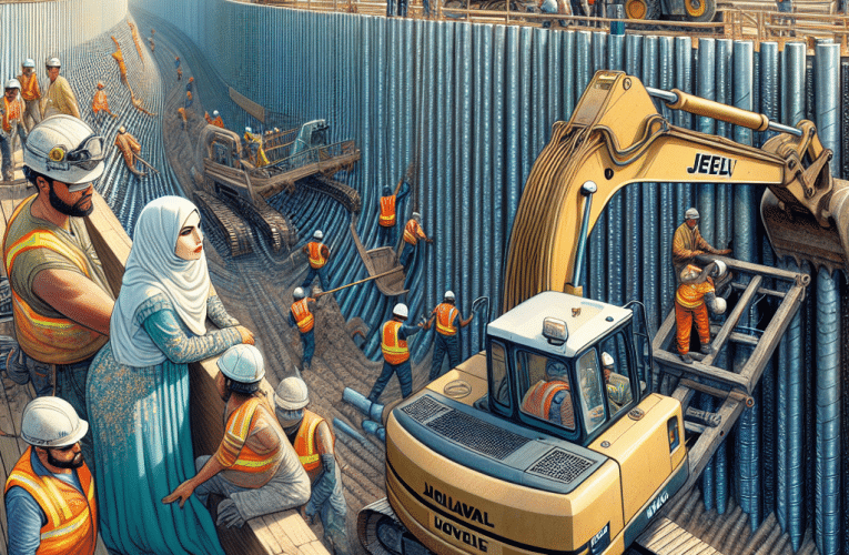 Wbijanie ścianek szczelnych – krok po kroku do skutecznej izolacji terenu budowy