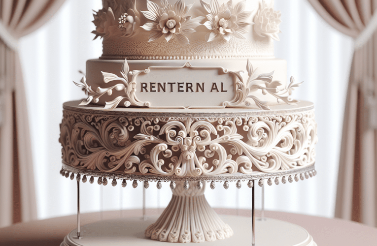 Stelaż na tort weselny: wypożyczenie jako sposób na elegancką prezentację w dniu ślubu