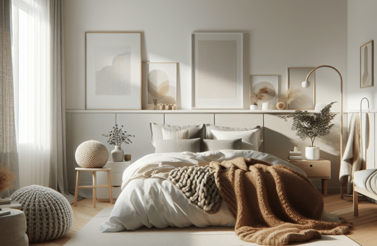 Sypialnia w stylu skandynawskim – inspiracje i porady jak stworzyć jasne i przytulne wnętrze