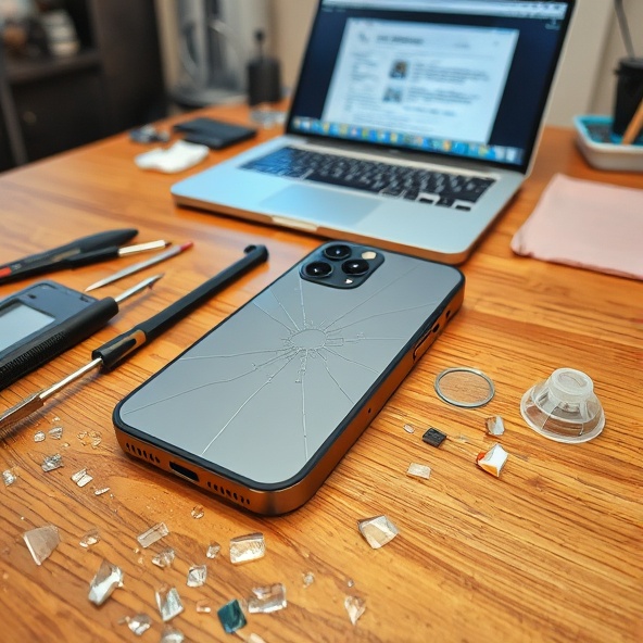 zbity tył iphone 12 mini