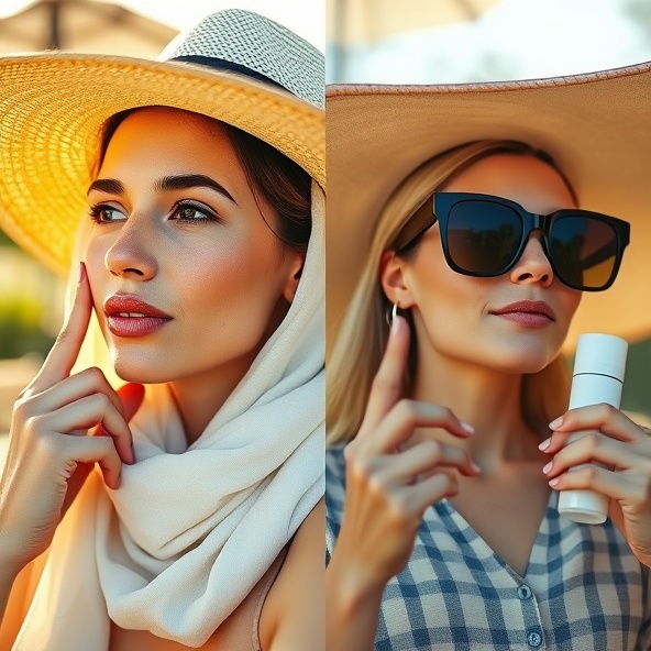 bezpieczne opalanie twarzy