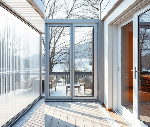 Czym zabudować ściany tarasu na zimę: poliwęglan, szkło czy PCV?