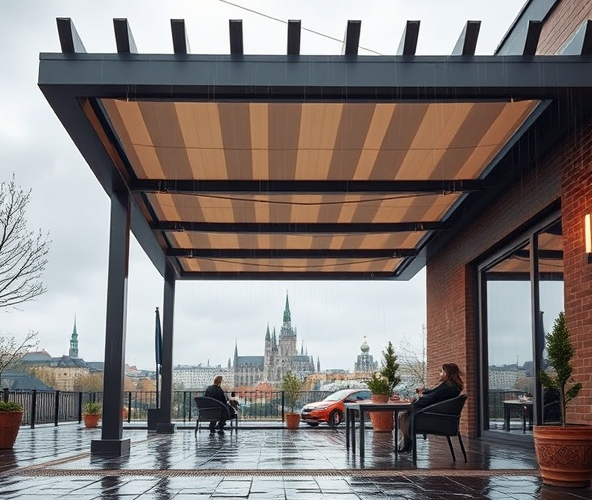 Jakie dodatki do pergoli na wymiar w Krakowie zapewnią najlepszą ochronę przed deszczem?