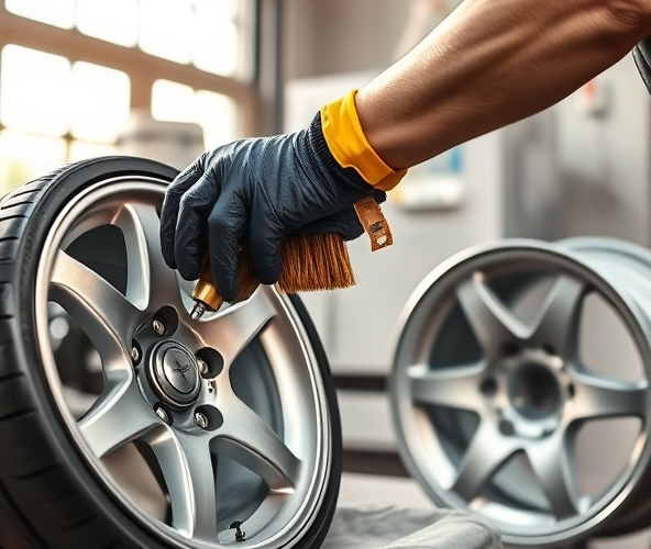 Jak przygotować felgi do piaskowania w Myślenicach bez uszkodzeń?