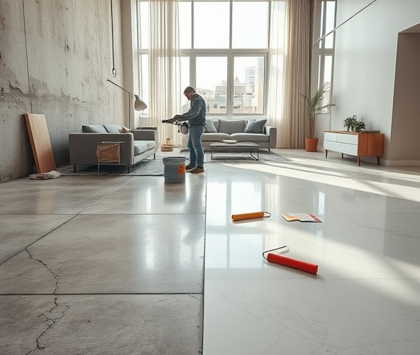 Ile kosztuje naprawa posadzek cementowych z żywicą w mieszkaniu?