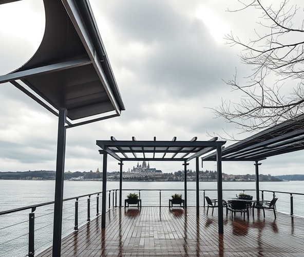 Jakie zadaszenie tarasu w Płocku najlepiej zniesie wiatr znad Wisły?