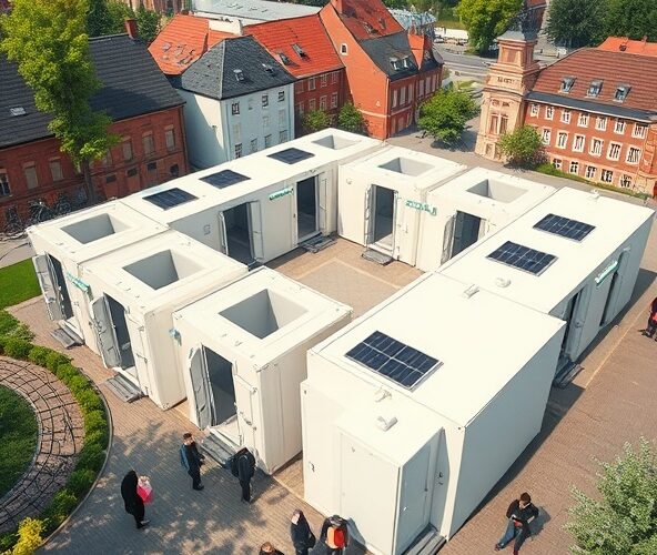 Ile kontenerów socjalnych w Poznaniu dla 25 osób z prysznicami?