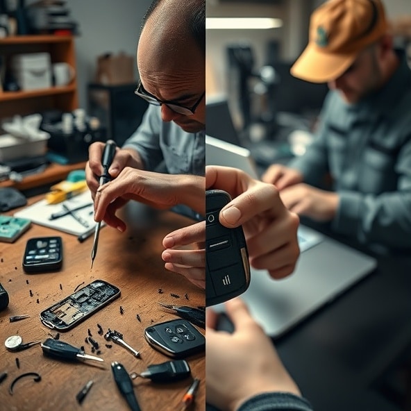 naprawa kluczyków samochodowych