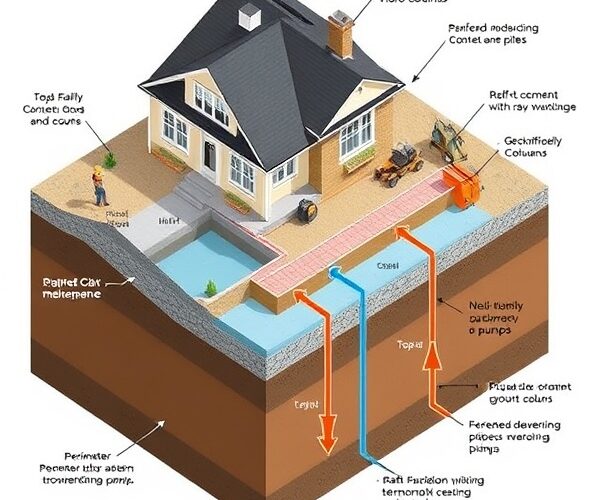 Jak zaplanować stabilizację gruntu gliniastego pod dom jednorodzinny przy wysokim poziomie wód gruntowych?