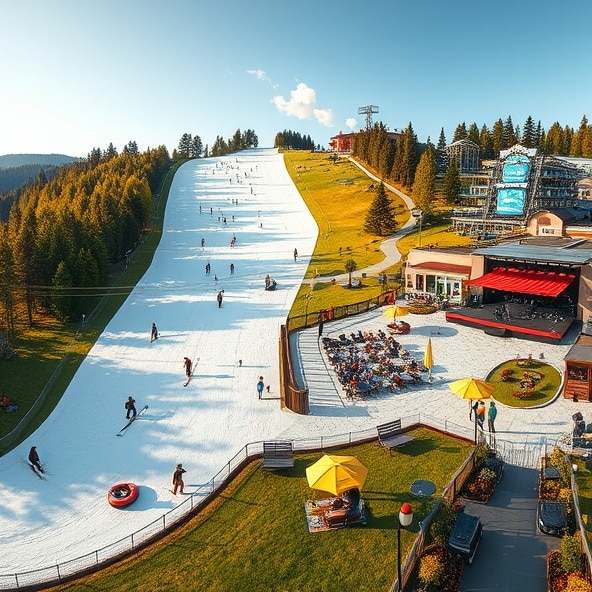 sztuczny stok narciarski