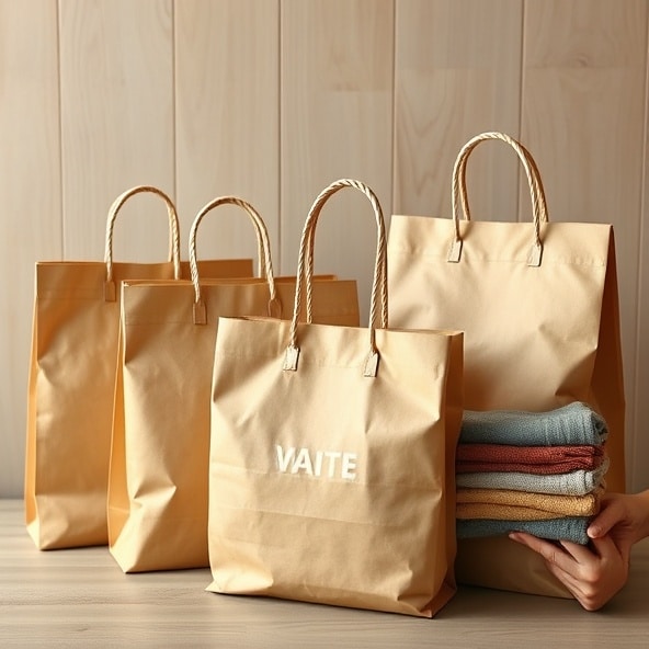 torby papierowe brązowe z uchwytem skręcanym