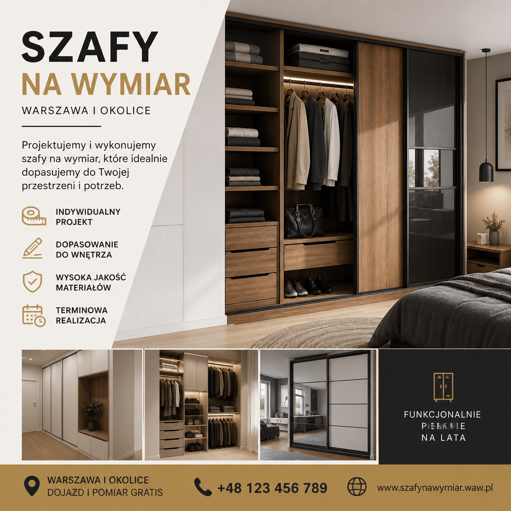 szafy na wymiar warszawa